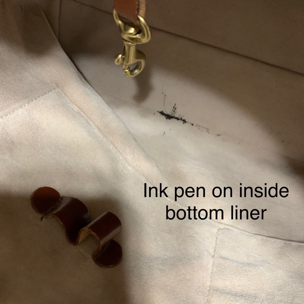 SOLD-Brahmin Vintage Toasted Almond Croc Embossed Ombre Leather Tote - Picture 12 of 12